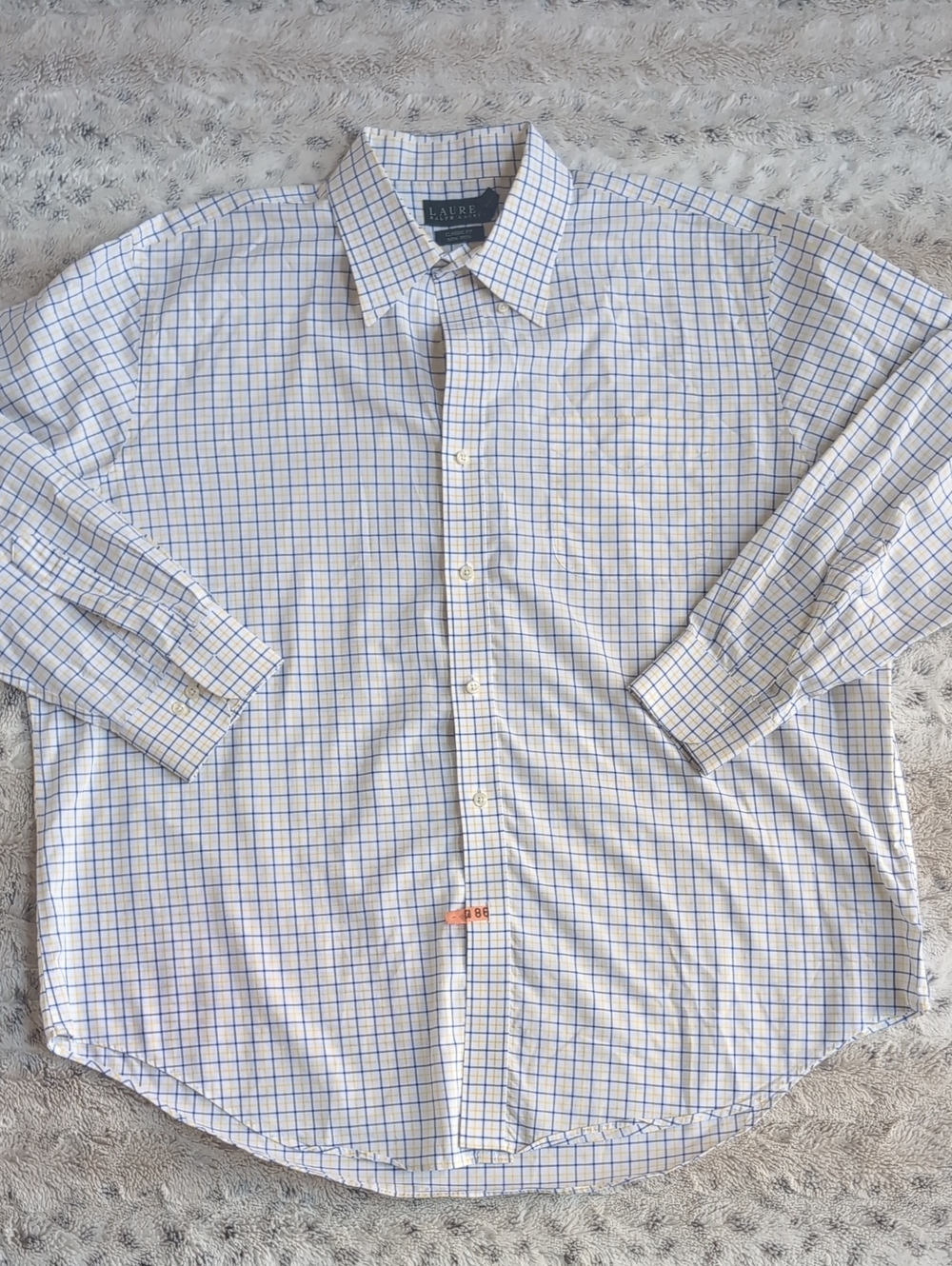 Lauren Ralph Lauren Classic Fit Non-Iron Cotton Windowpane Button Down